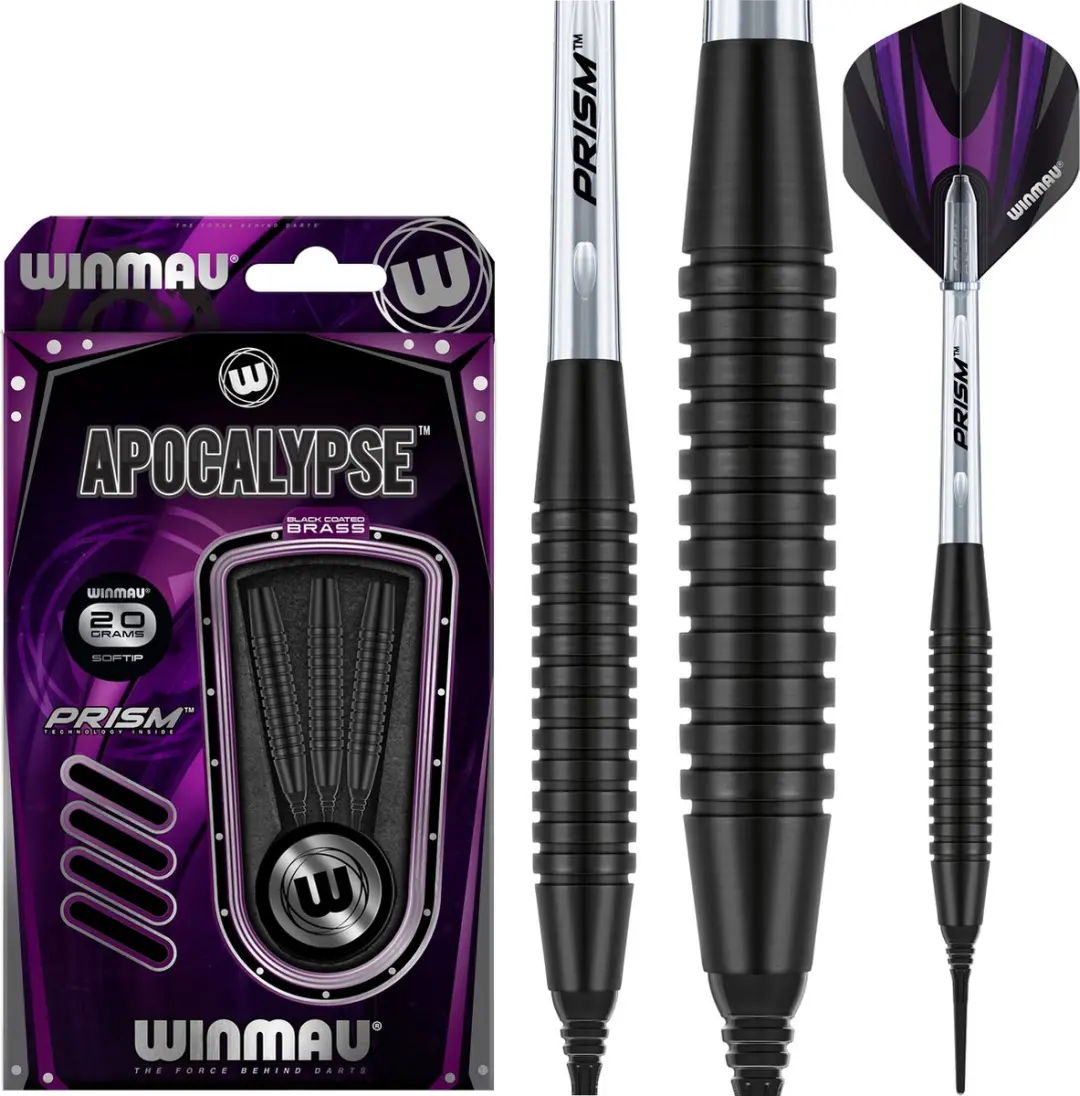Winmau Apocalypse 2 Brass Soft Tip Darts - 3 Stuks