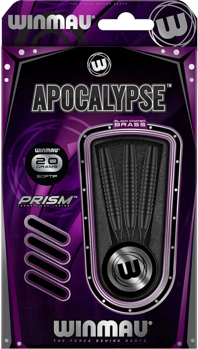 Winmau Apocalypse 2 Brass Soft Tip Darts - 3 Stuks