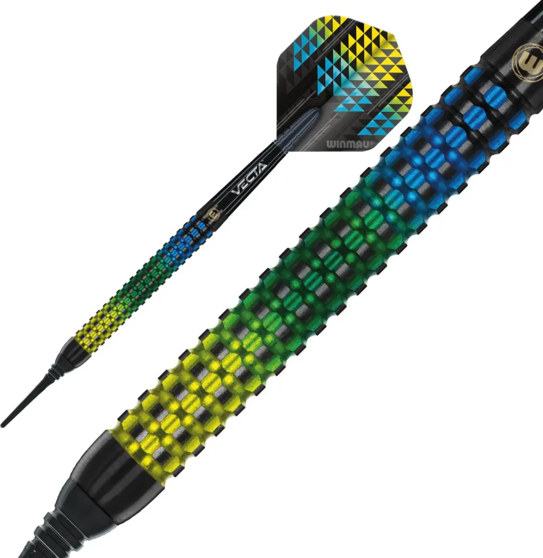 Winmau Firestorm 90% Soft Tip Darts - 3 Stuks - Multi/Zwart