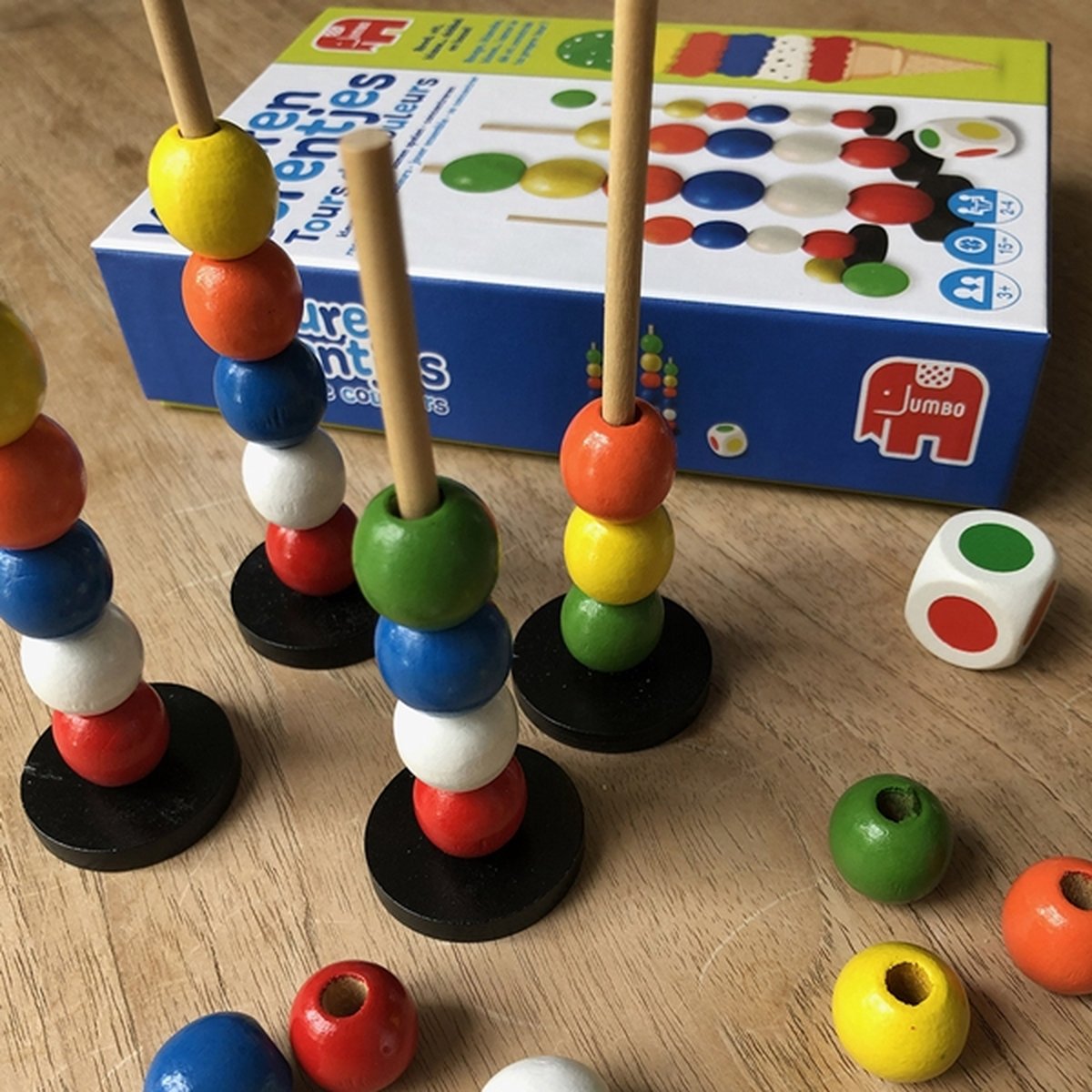 Jumbo- Kleurentorentjes - Kinderspel - Kleuren Leren