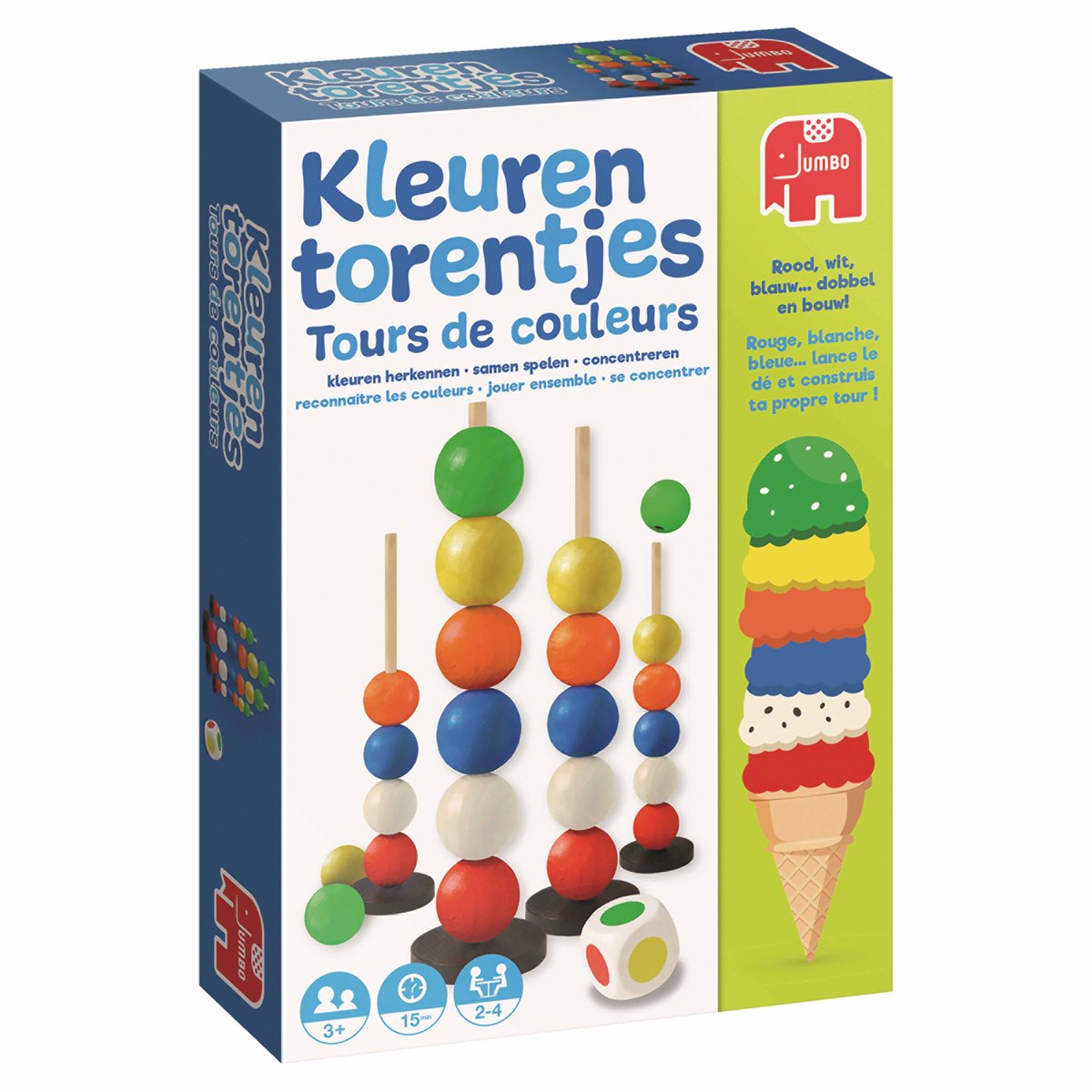 Jumbo- Kleurentorentjes - Kinderspel - Kleuren Leren