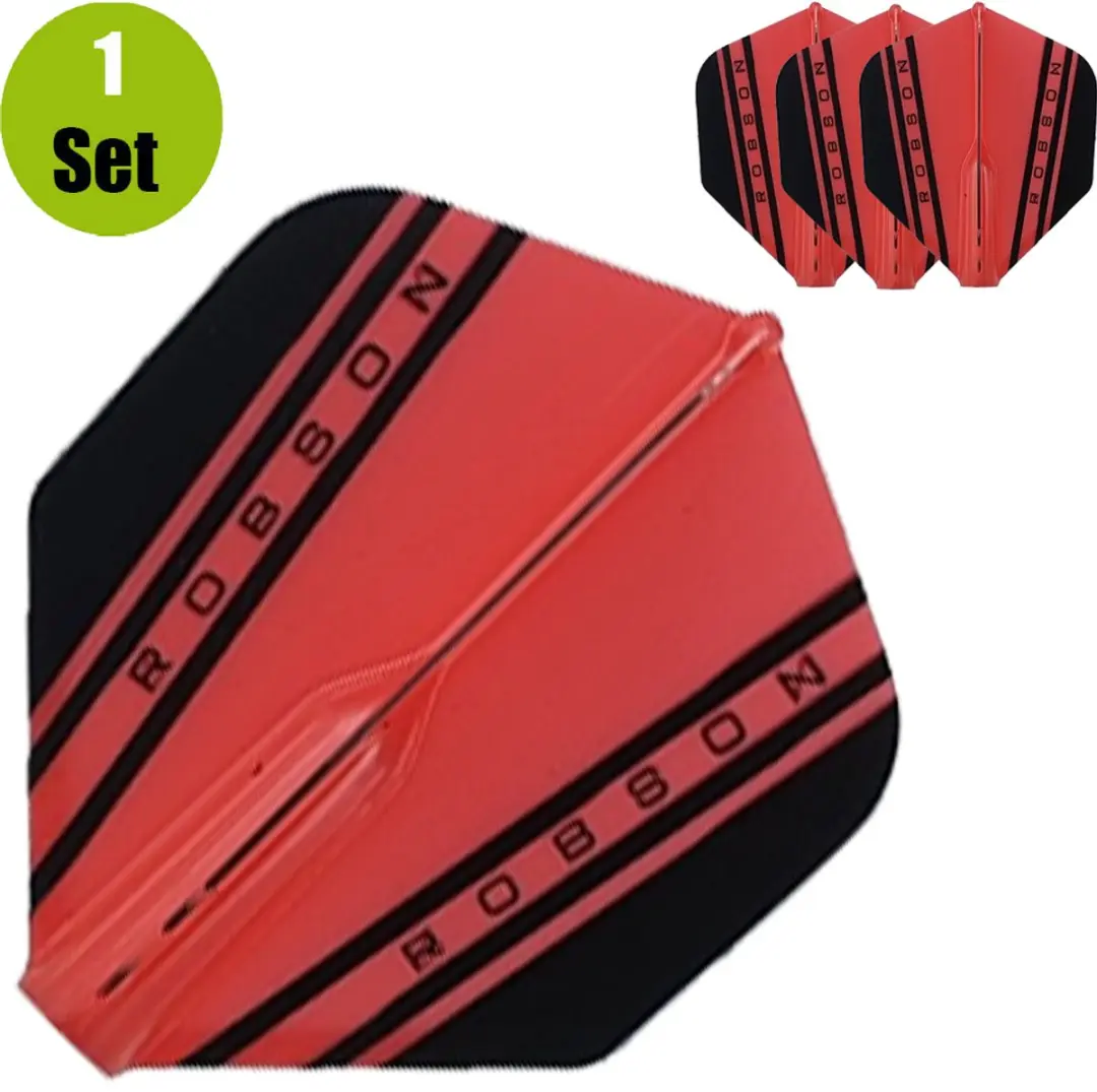 Bull's Robson Plus Flight Std. V RO-51743 - 3 Stuks - Rood