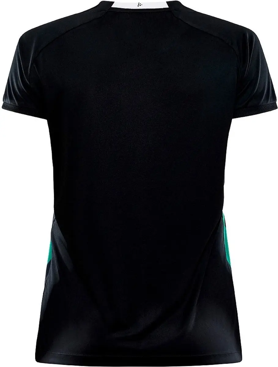 Craft Progress 2.0 Stripe Shirt Dames - M - Zwart/Groen