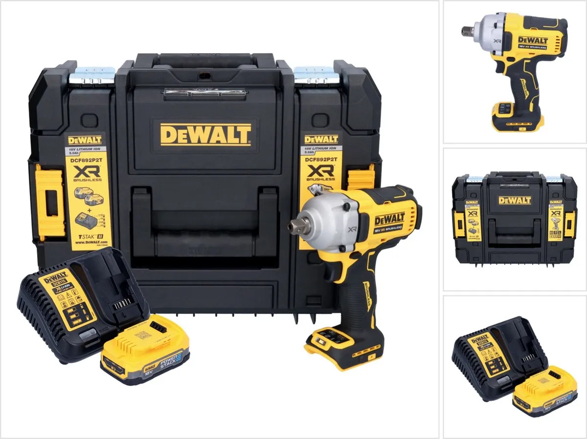 DeWalt DCF 892 E1T Slagmoersleutel 18V 813Nm