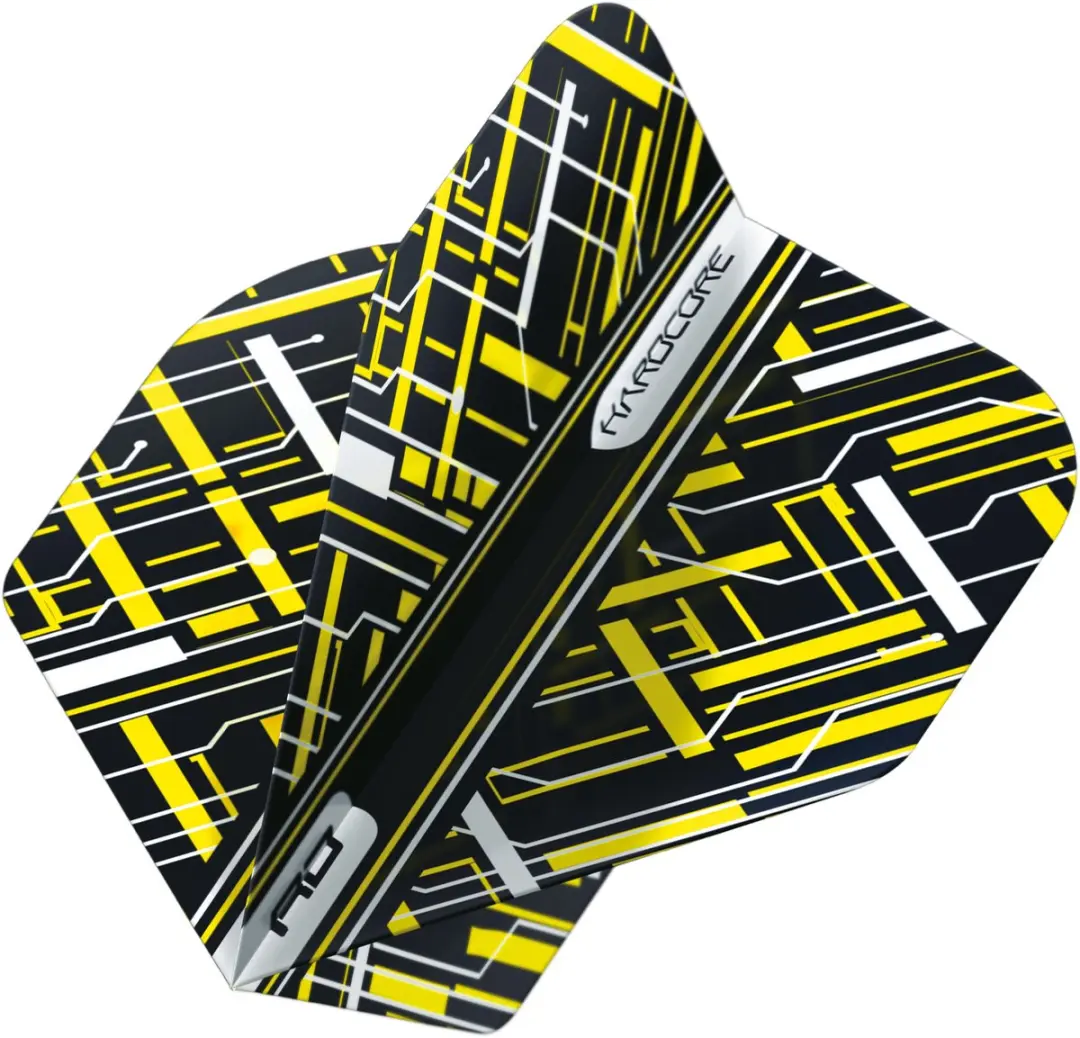 Red Dragon Hardcore Radical Dart Flights TF6923 - 3 Stuks - Geel/Zwart