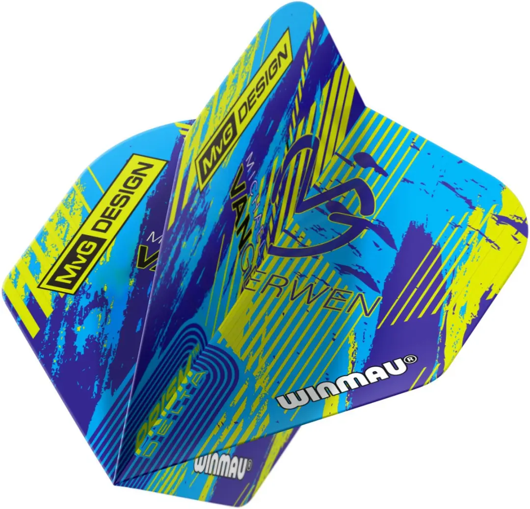 Winmau Prism Delta MVG Design Dart Flights - Blauw/Groen - 3 Stuks