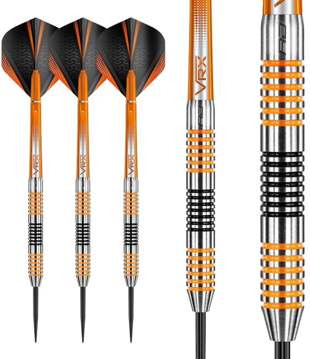 Red Dragon Amberjack 4 Dartpijlen - 3 Stuks - ZwartOranjeZilver