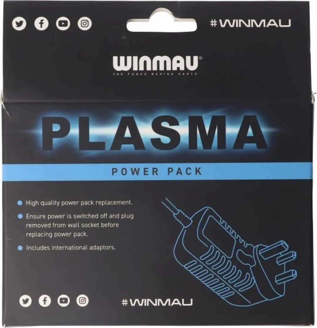 Winmau Plasma Replacement Power Pack Dartbordverlichting - Zwart/Blauw