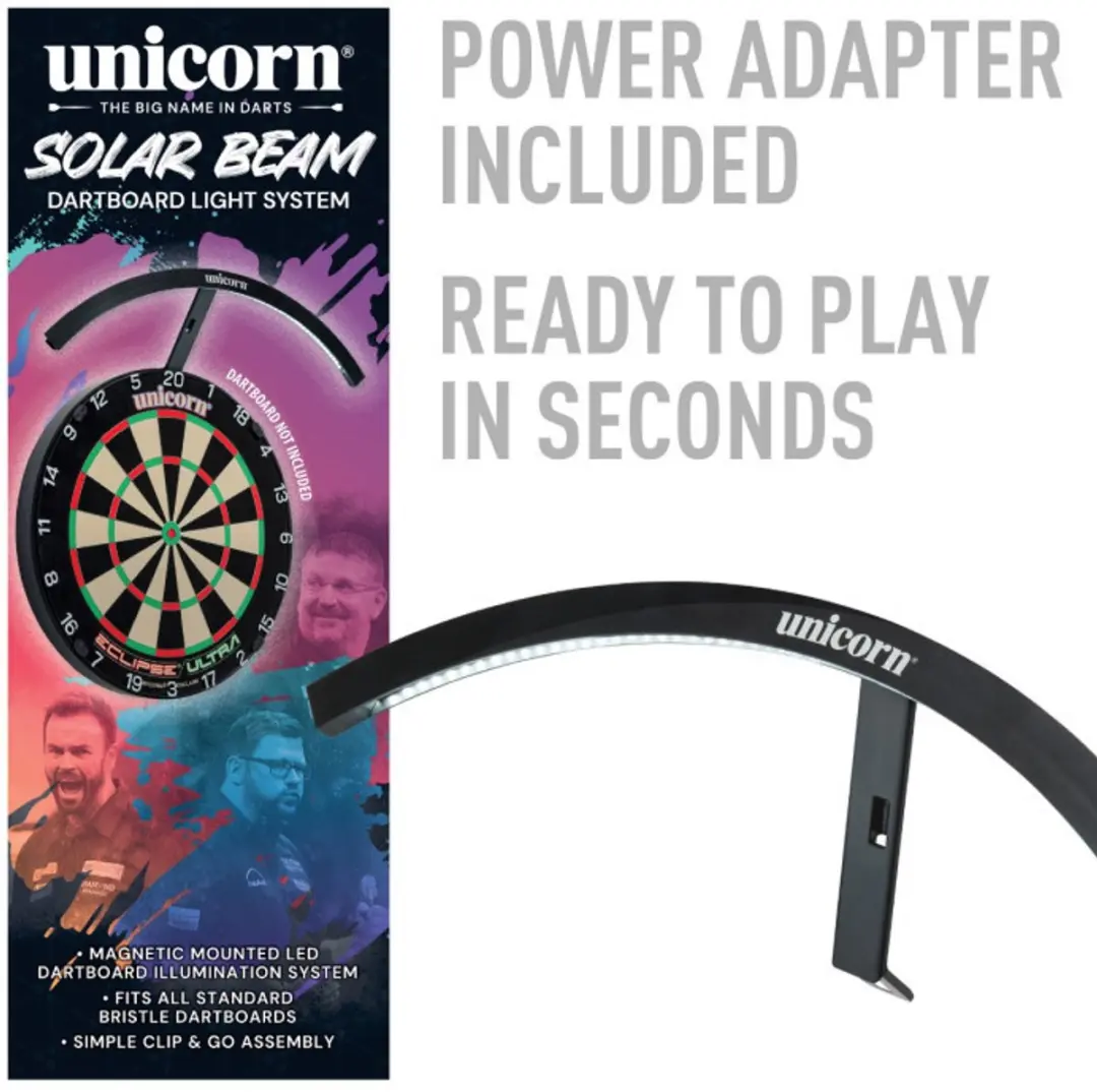 Unicorn Illuminated LED Solar Beam Dartbordverlichting - 79850