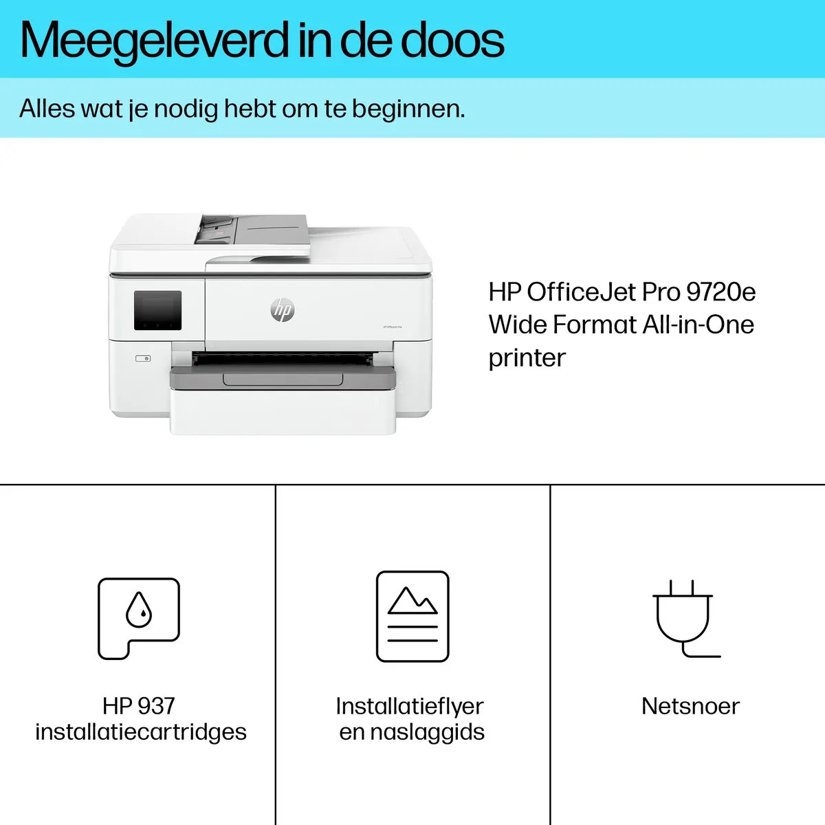 HP OfficeJet Pro 9720e 53N95B All-in-One Printer - Grijs