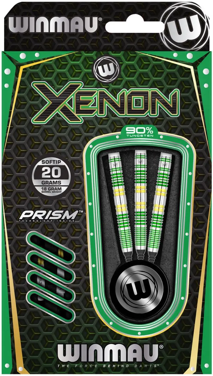 Winmau Xenon 90% Soft Tip Darts - 3 Stuks
