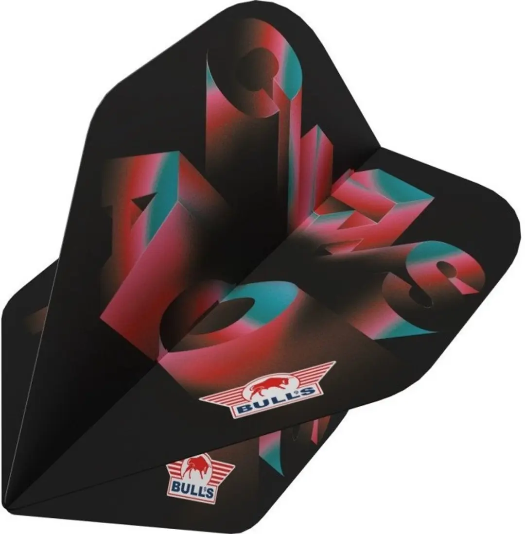 Bull's Chaos Pink NO2 Dart Flights - 3 Stuks - afbeelding 2 van 2