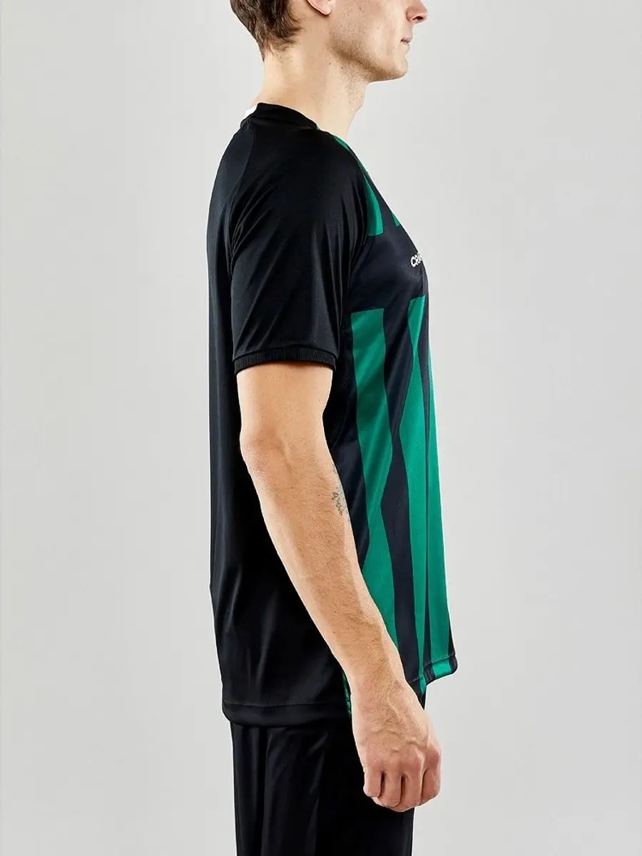 Craft Progress 2.0 Stripe Shirt Heren - XL - Zwart/Groen