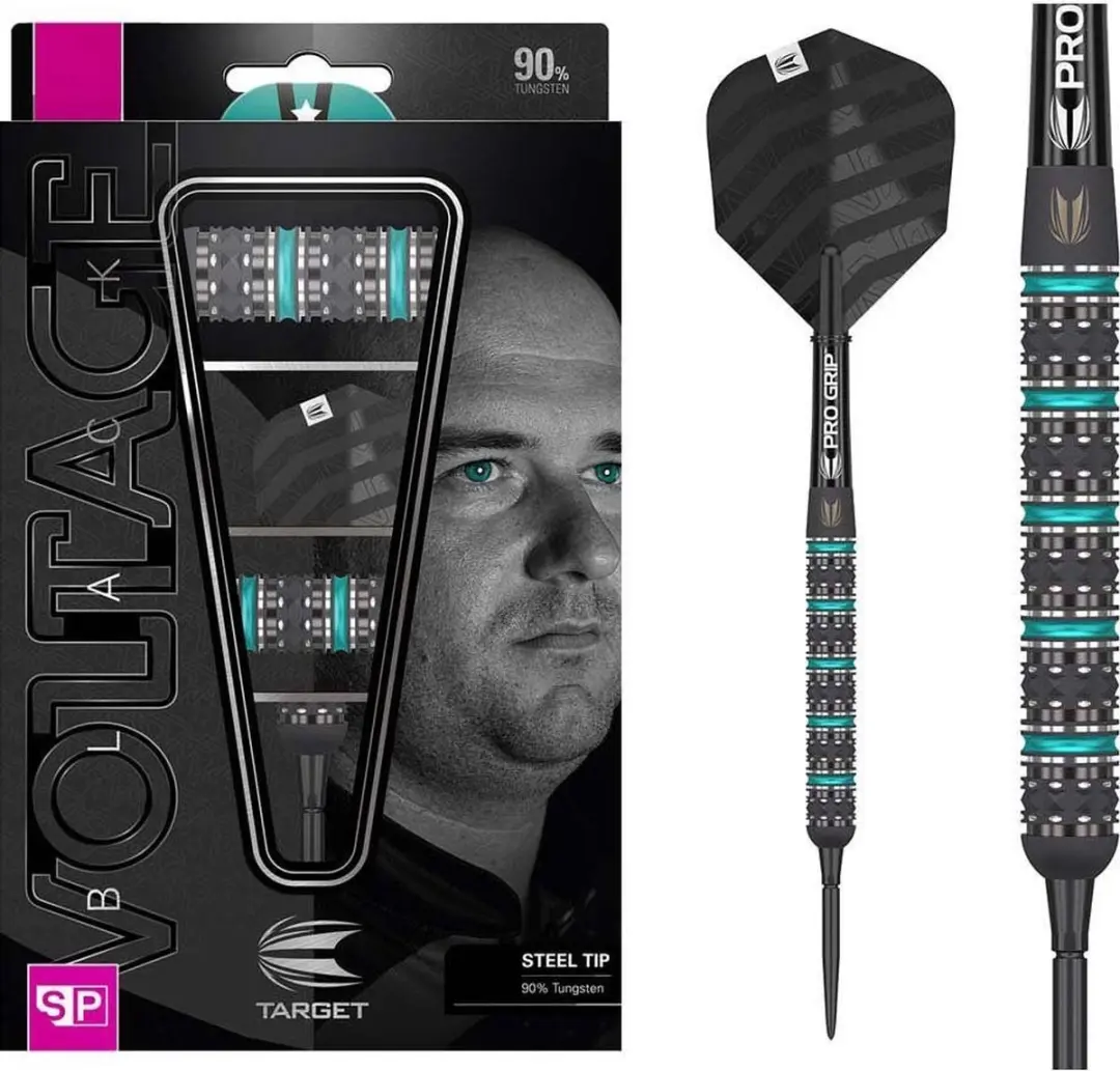 Target Rob Cross Swiss Point Dartpijlen 3 Stuks - Zwart/Zilver/Blauw