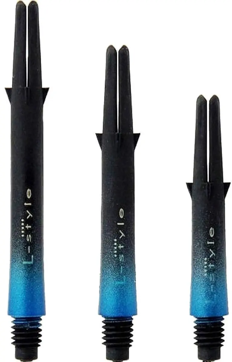 L-Style L-Shaft Locked Carbon 2-Tone Blue Dart Shafts LS619 - 3 Stuks