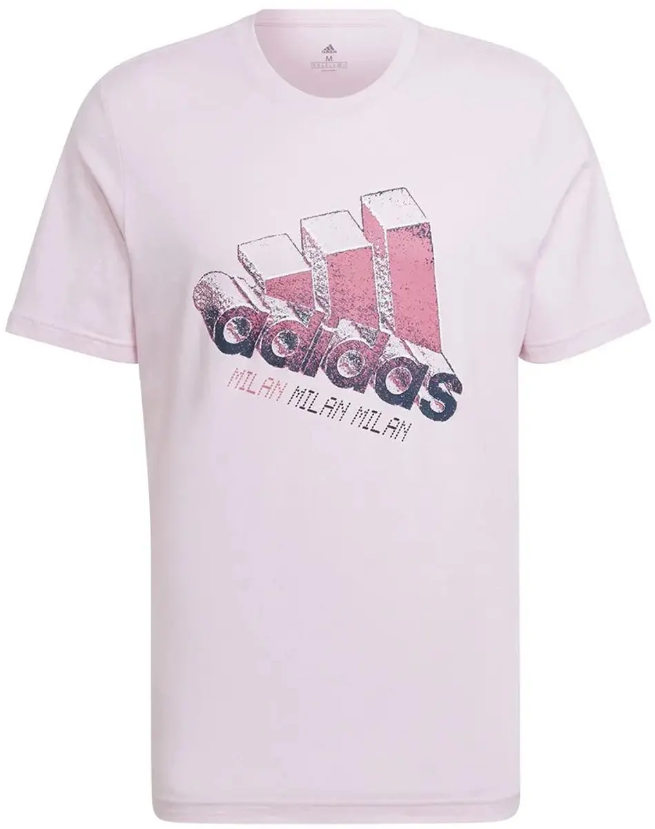Adidas Milan Logo T-shirt - Roze L