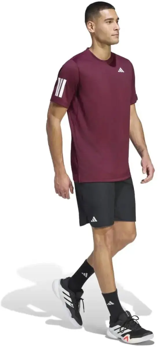 Adidas Club 3str T-shirt - Rood - XL