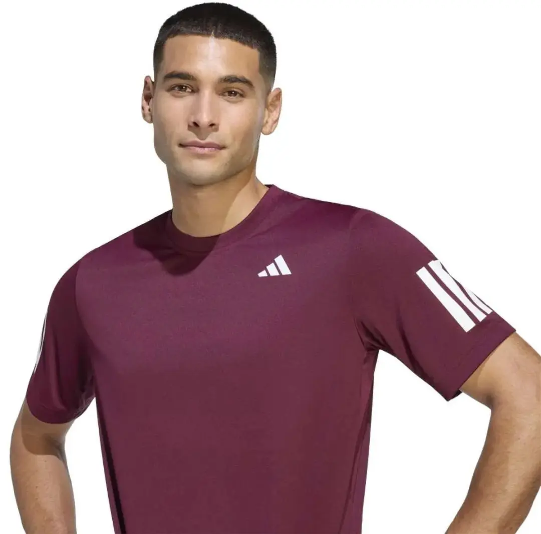 Adidas Club 3str T-shirt - Rood - XL