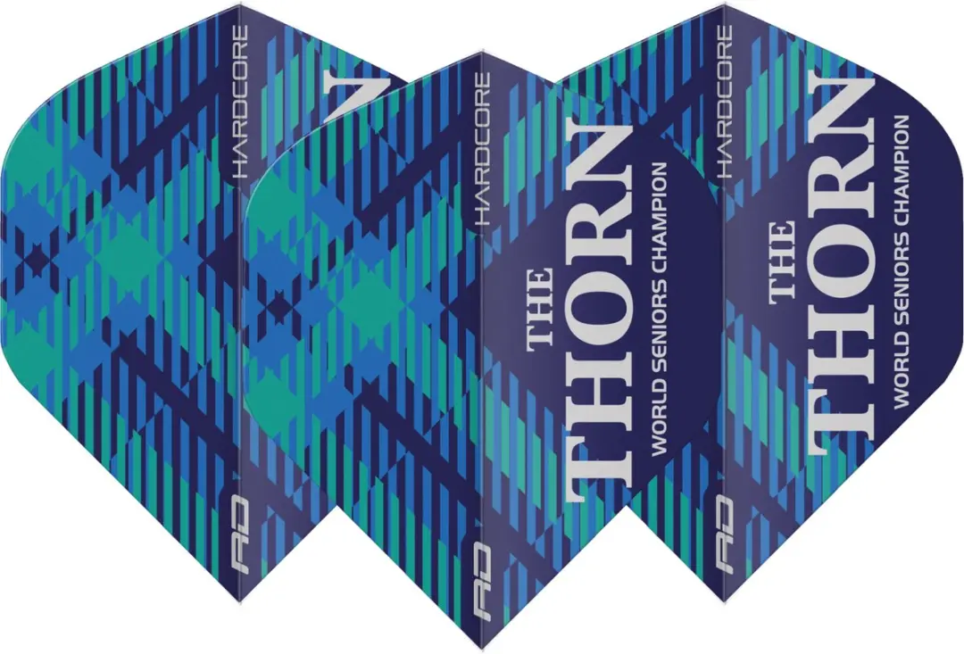 Red Dragon World Seniors Hardcore Dart Flights TF6715
