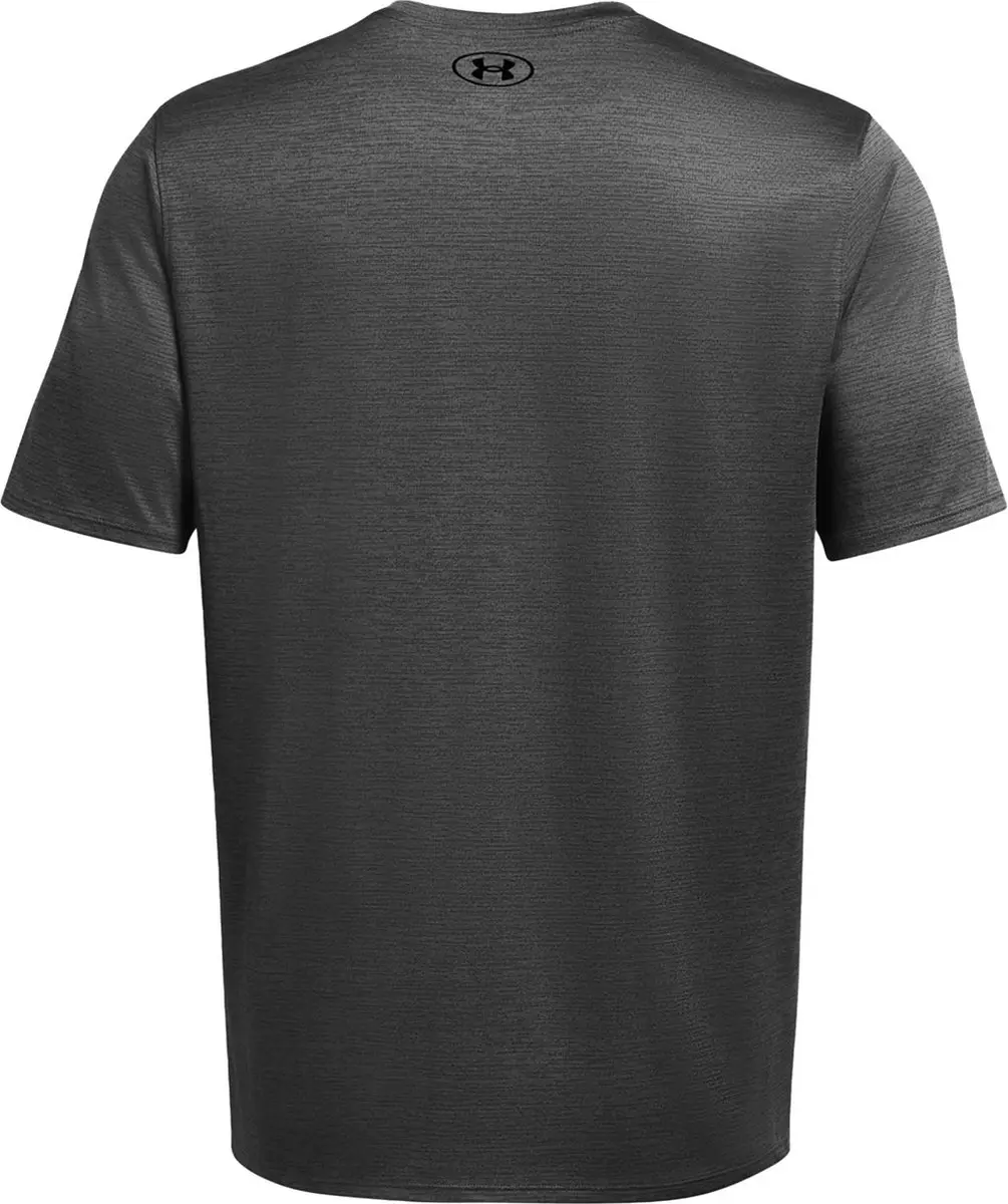 Under Armour UA Tech TextuRood SS Heren Sportshirt - Grijs/Zwart