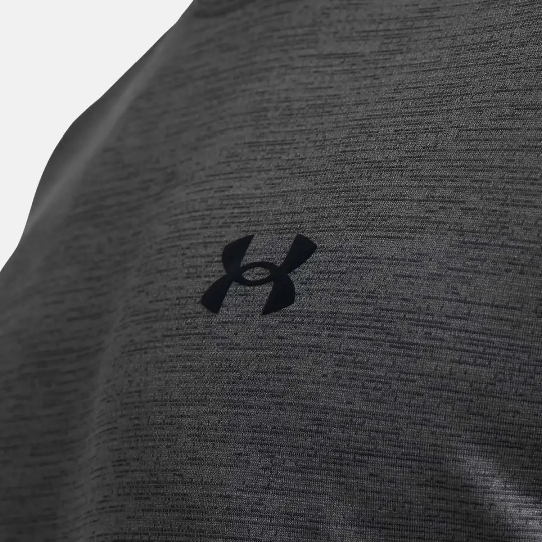 Under Armour UA Tech TextuRood SS Heren Sportshirt - Grijs/Zwart
