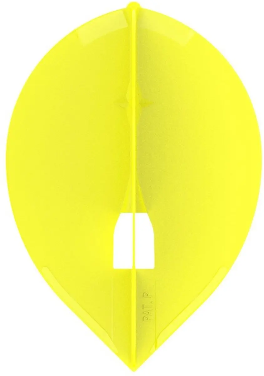 L-Style Champagne L2 Teardrop Dart Flights Geel - 3 Stuks