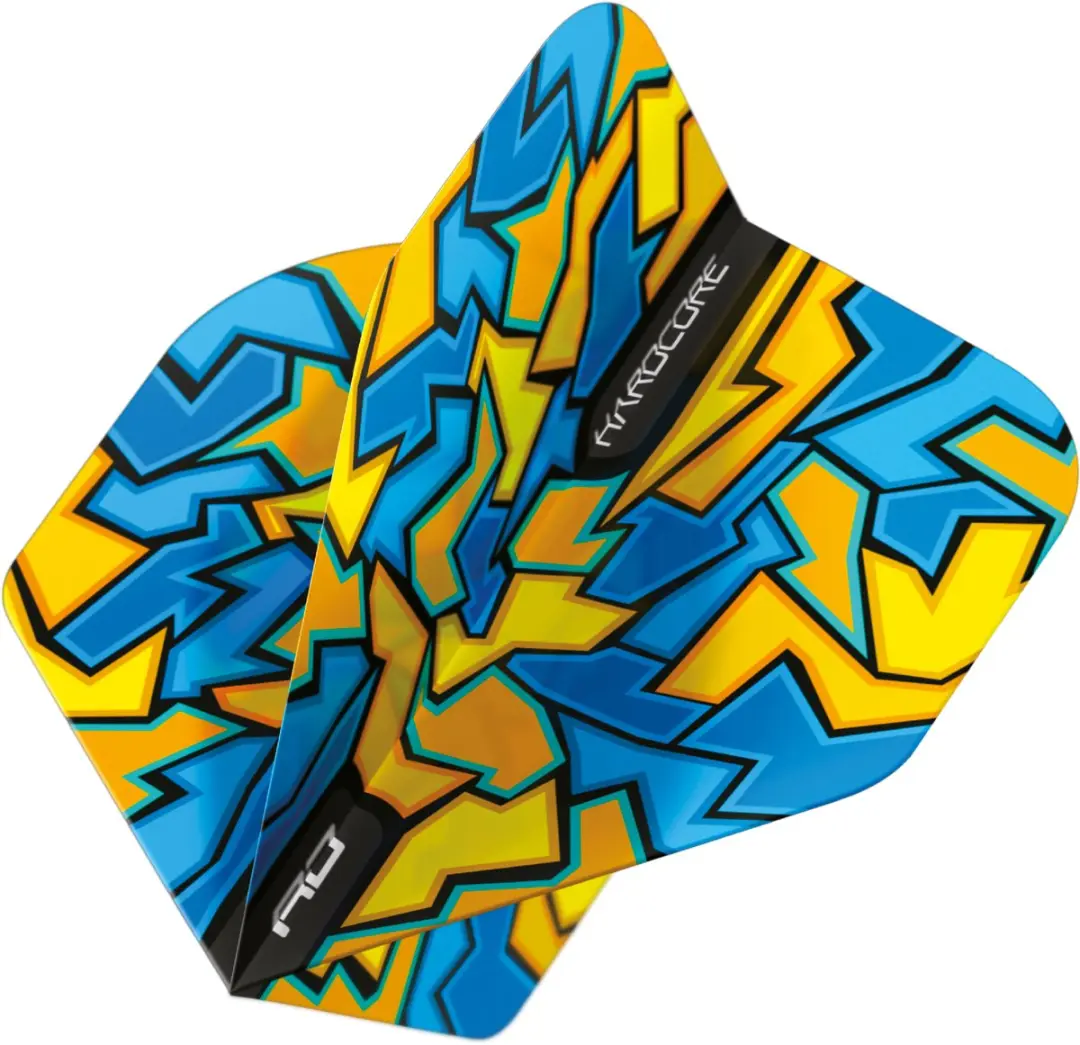 Red Dragon Hardcore Radical Blue Crackle Dart Flights TF6643 - 3 Stuks
