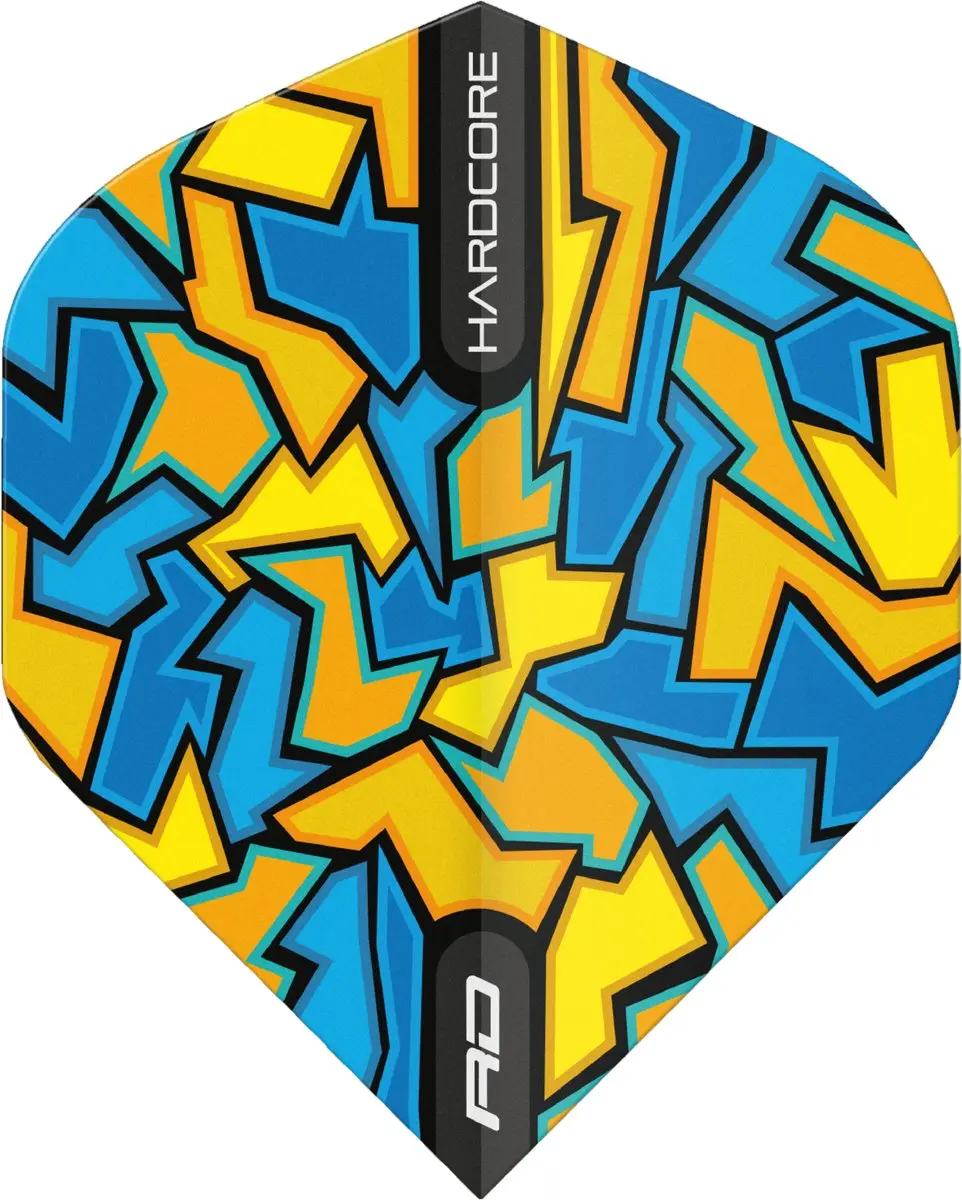 Red Dragon Hardcore Radical Blue Crackle Dart Flights TF6643 - 3 Stuks