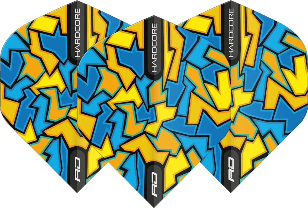 Red Dragon Hardcore Radical Blue Crackle Dart Flights TF6643