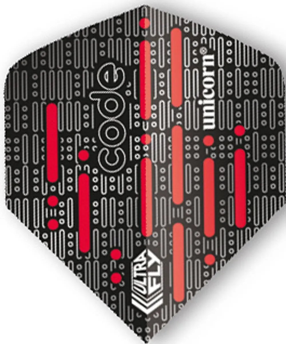 Unicorn Ultrafly Code Red Big Wing Dart Flights - 3 Stuks