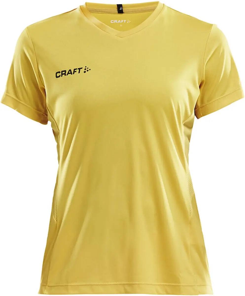 Craft Squad Dames T-shirt Korte Mouw - Geel XS