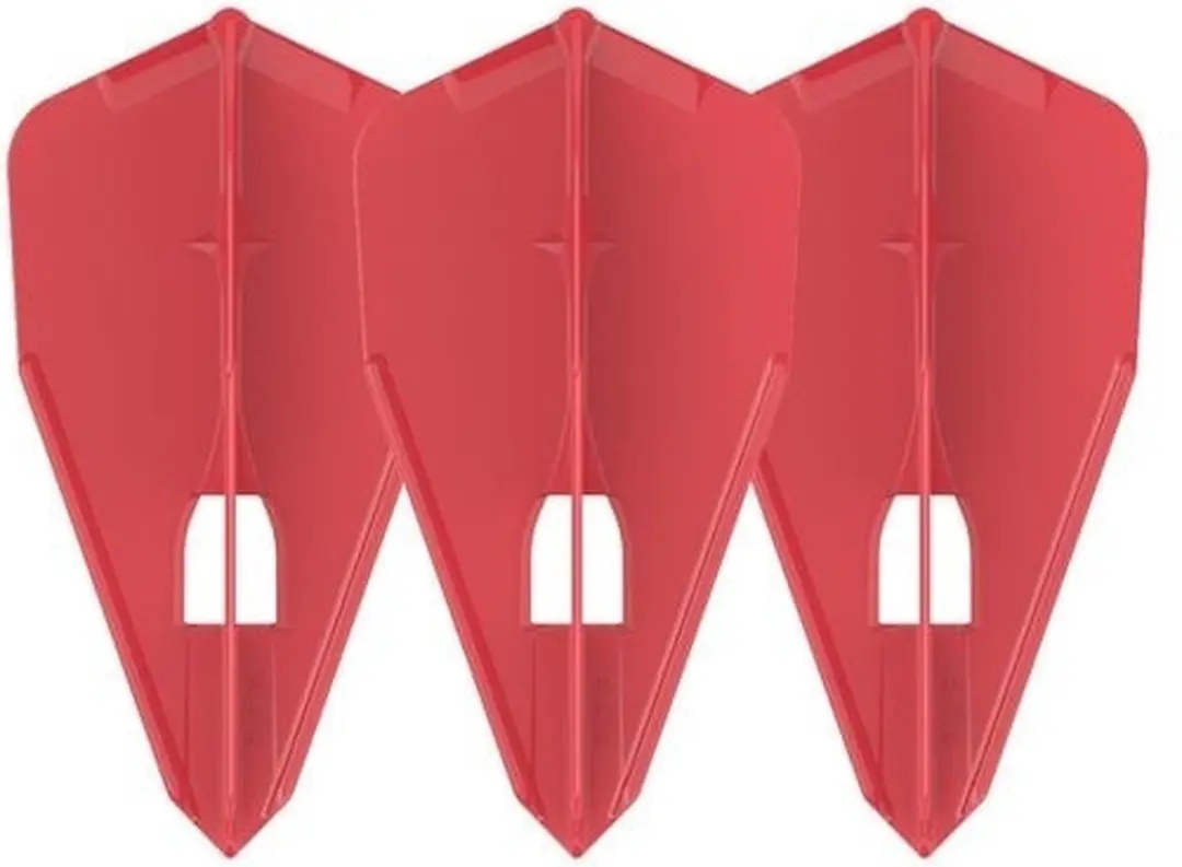 L-Style Champagne L8 Bullet Dartvleugels FP3804 - 3 Stuks - Rood
