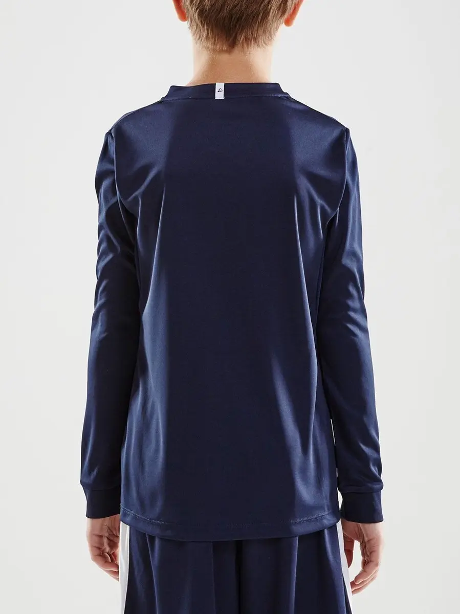 Craft Squad Jersey Solid LS Shirt Junior - Maat 158 - Blauw/Wit