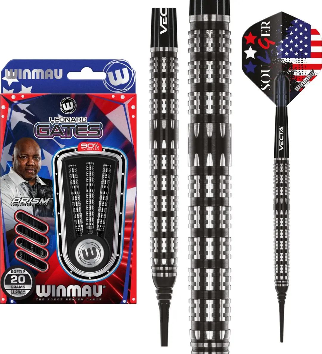 Winmau Leonard Gates 90% Soft Tip Darts