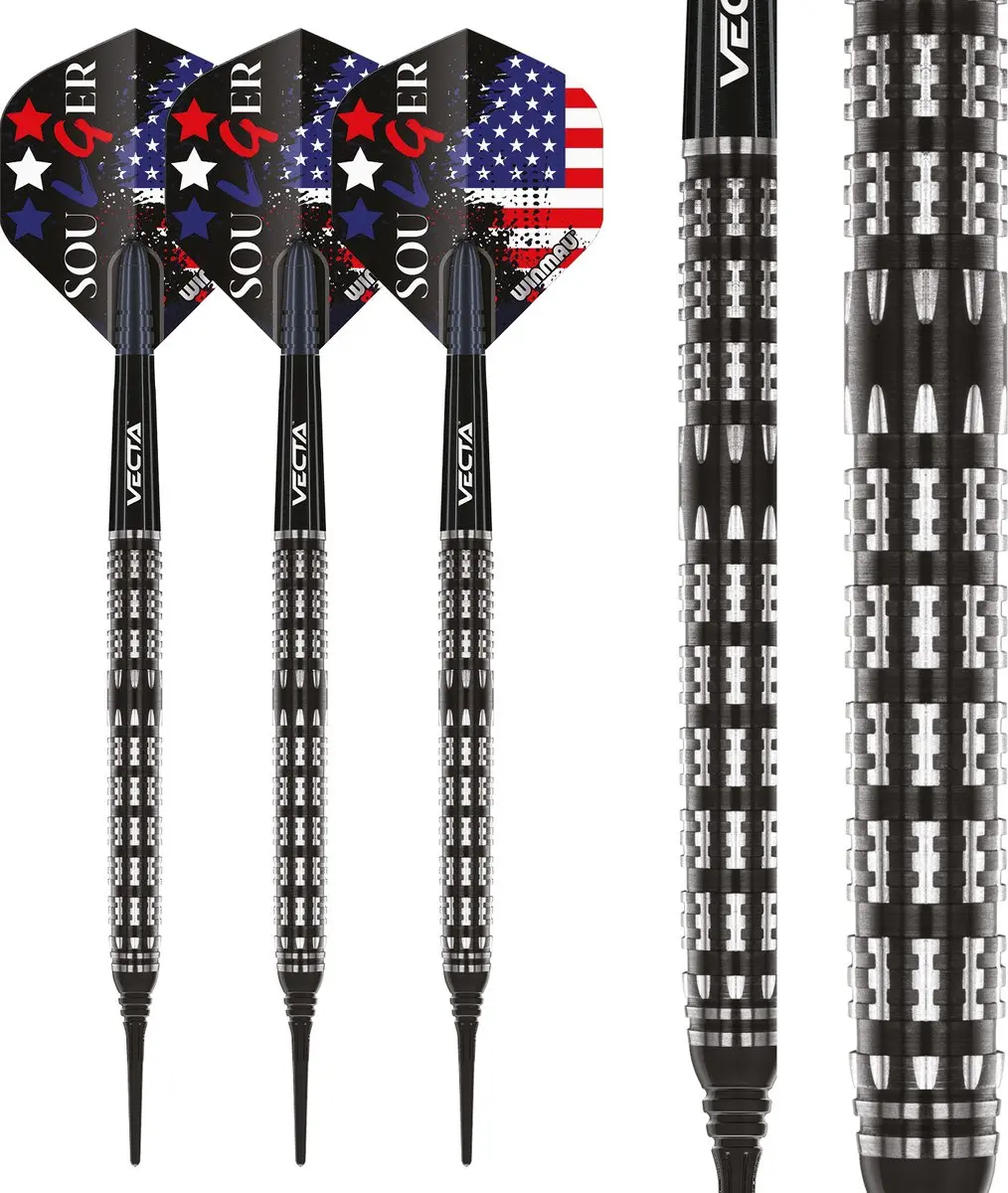Winmau Leonard Gates 90% Soft Tip Darts - 3 Stuks