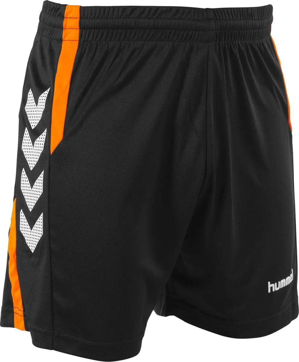 Hummel Aarhus Shorts Kids 116 - Zwart/Oranje