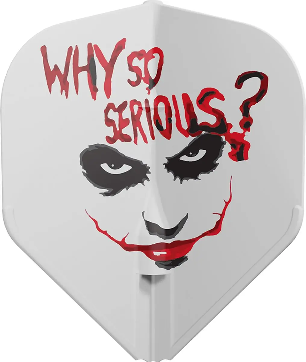 L-Style L1 EZ Joker Dart Flights - 3 Stuks - Rood/Wit
