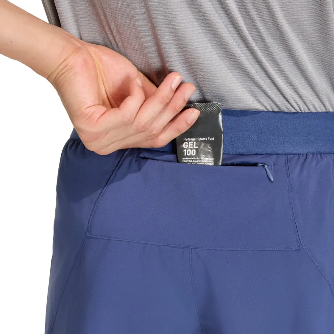 adidas Heren Running Short Blauw - XXL
