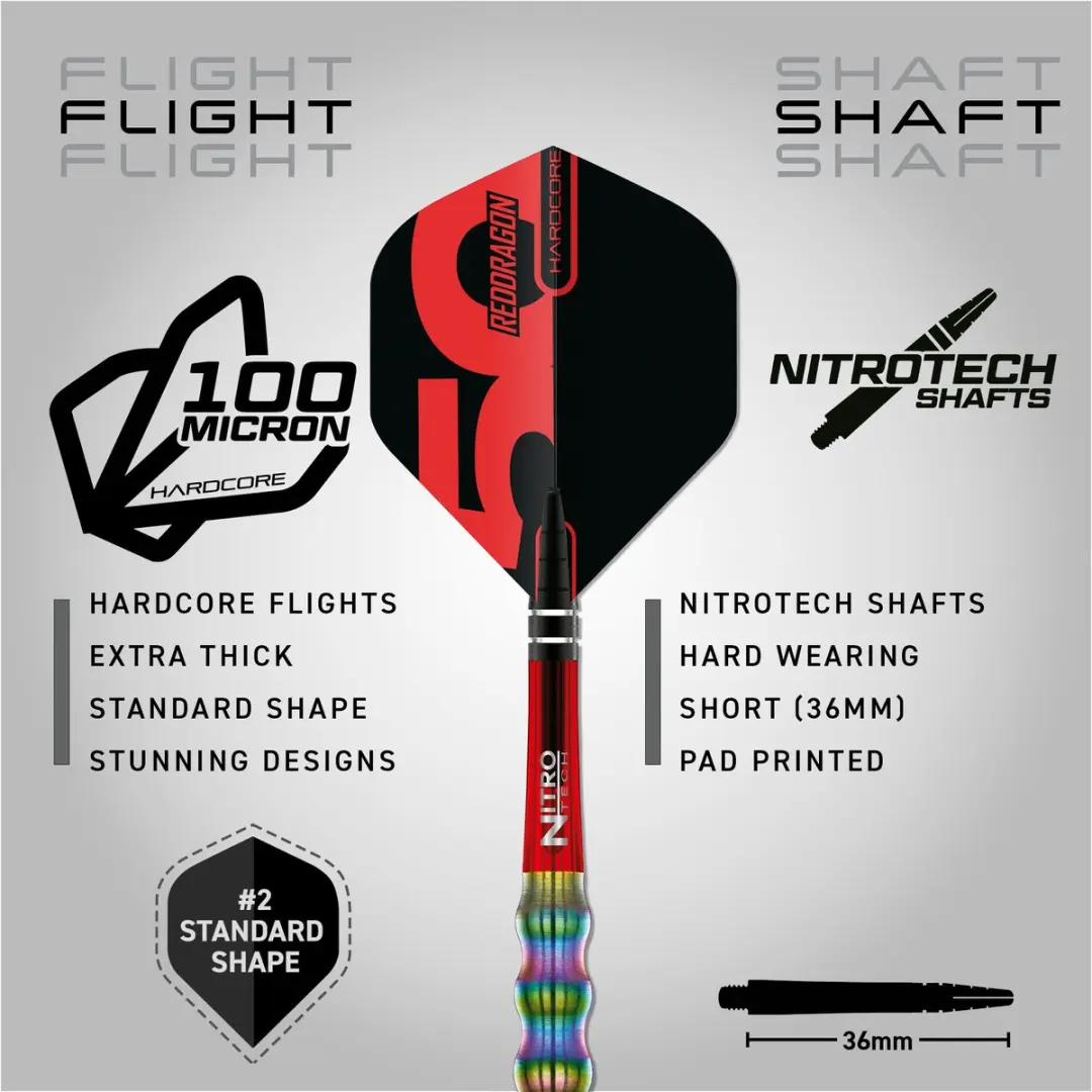 Red Dragon Shockwaves 90% Limited Edition Dartpijlen - 3 Stuks
