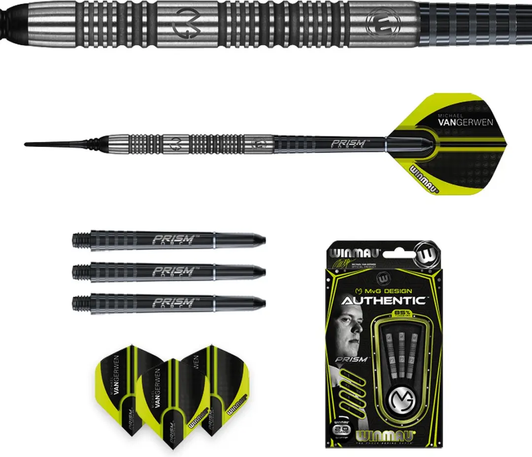 Winmau Michael van Gerwen Authentic Soft Tip Darts 3 Stuks - afbeelding 6 van 6