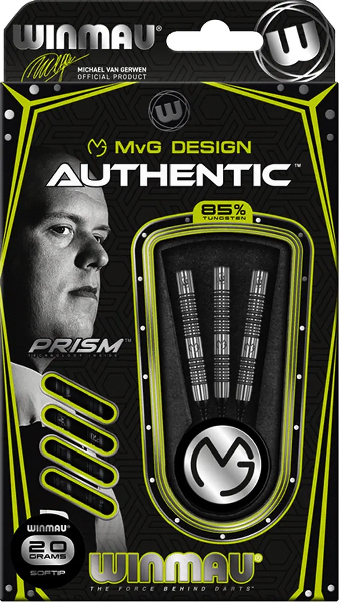 Winmau Michael van Gerwen Authentic Soft Tip Darts 3 Stuks