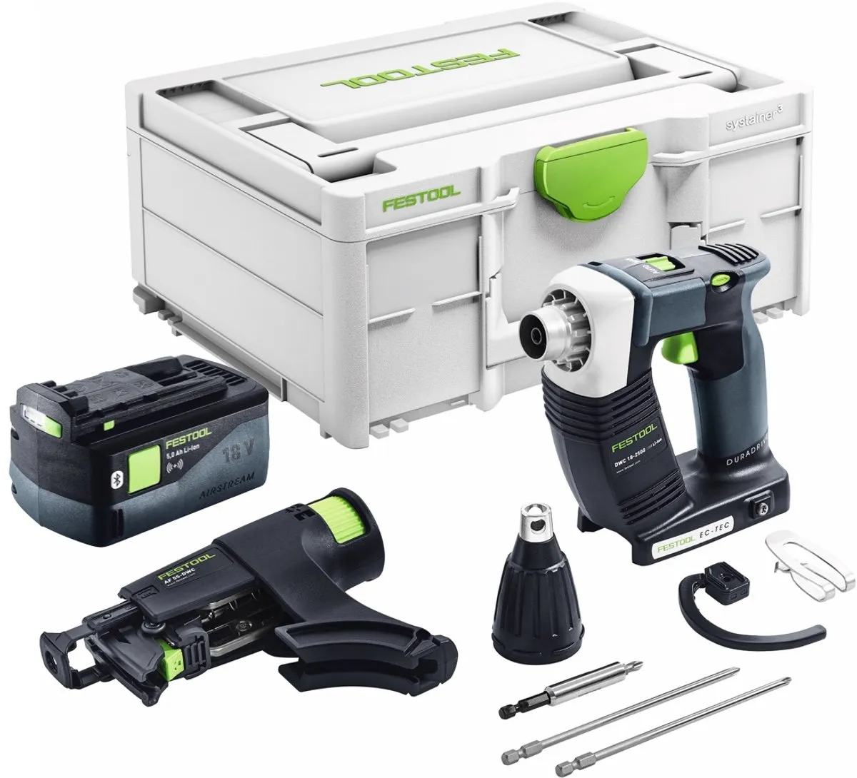 Festool DURADRIVE DWC 18-2500 Accuschroevendraaier 18V - 18Nm - 5.0Ah - afbeelding 5 van 6