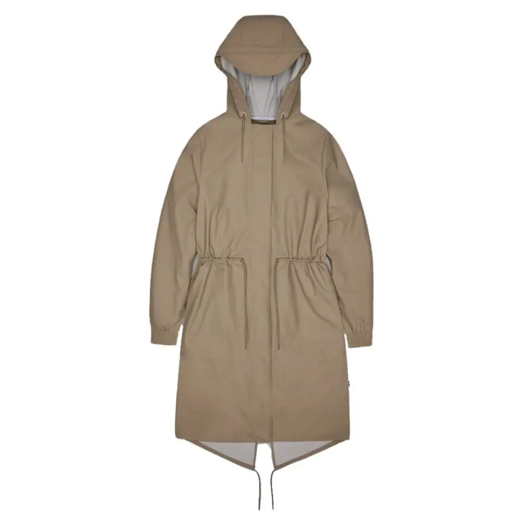 Rains String Parka Beige