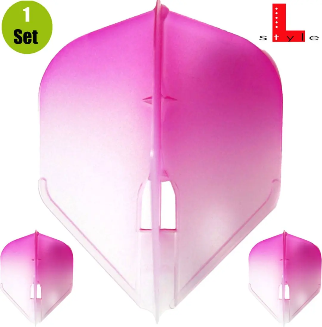 L-Style Champagne L3 Shape 2-Tone Dart Flights - Roze - 3 Stuks