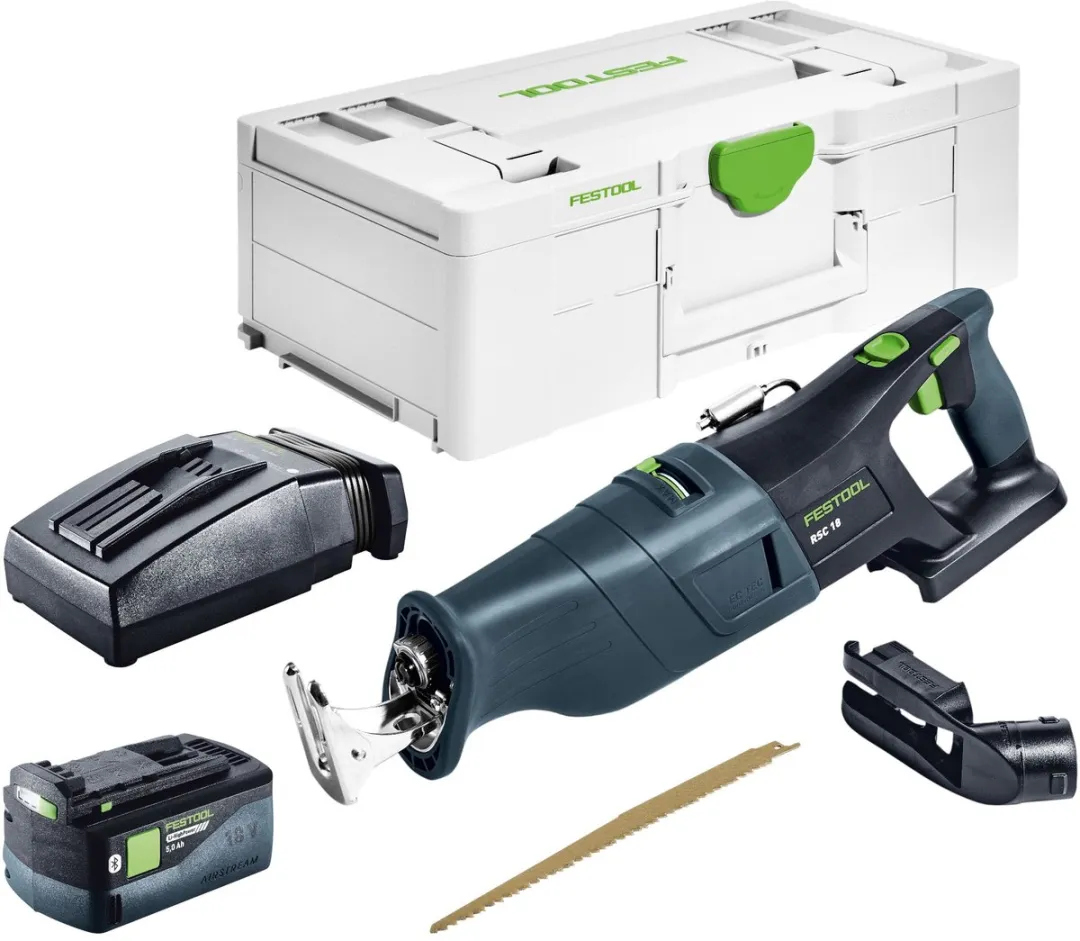 Festool RSC 18 EB-Basic Reciprozaag 18V - 5,0Ah + Oplader + Systainer - afbeelding 3 van 6