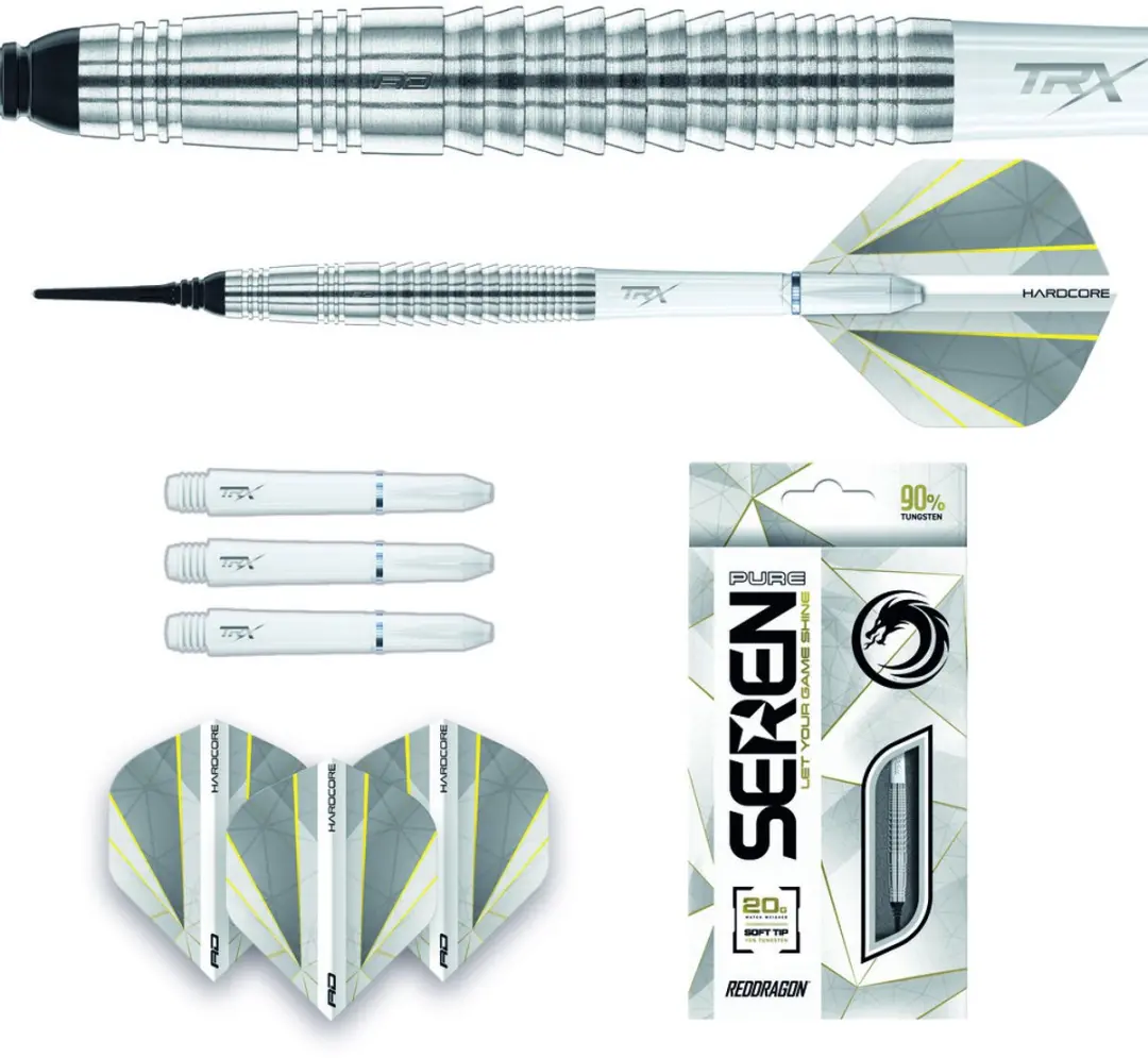 Red Dragon Seren 4 90% Darts - 3 Stuks - Zilver - afbeelding 6 van 6