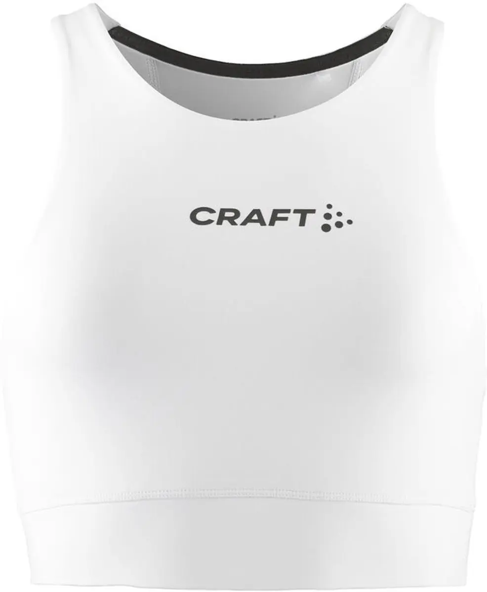 Craft Rush 2.0 Crop Top Dames - XL - Wit