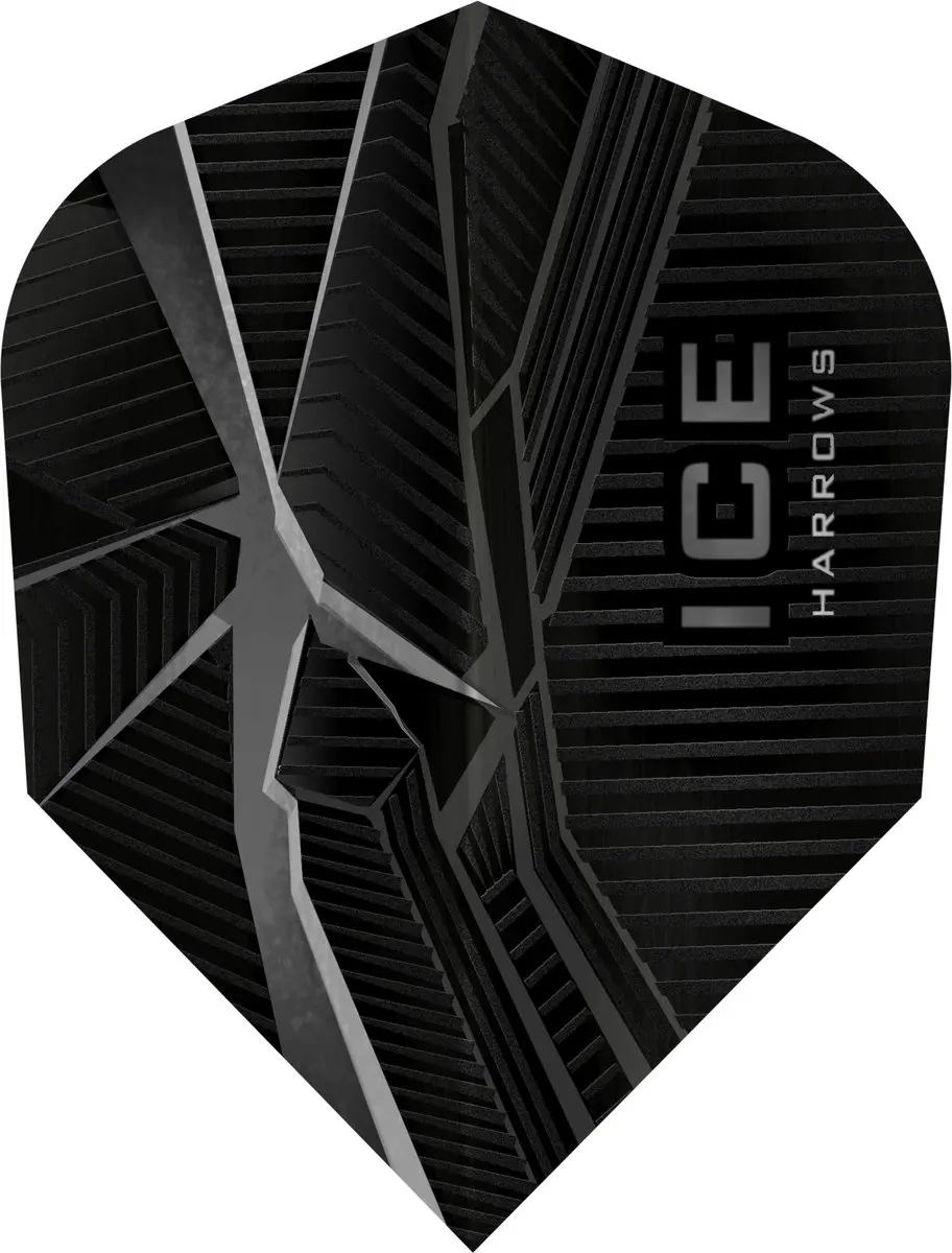 Harrows ICE Recut Black Dart Flights HF3404