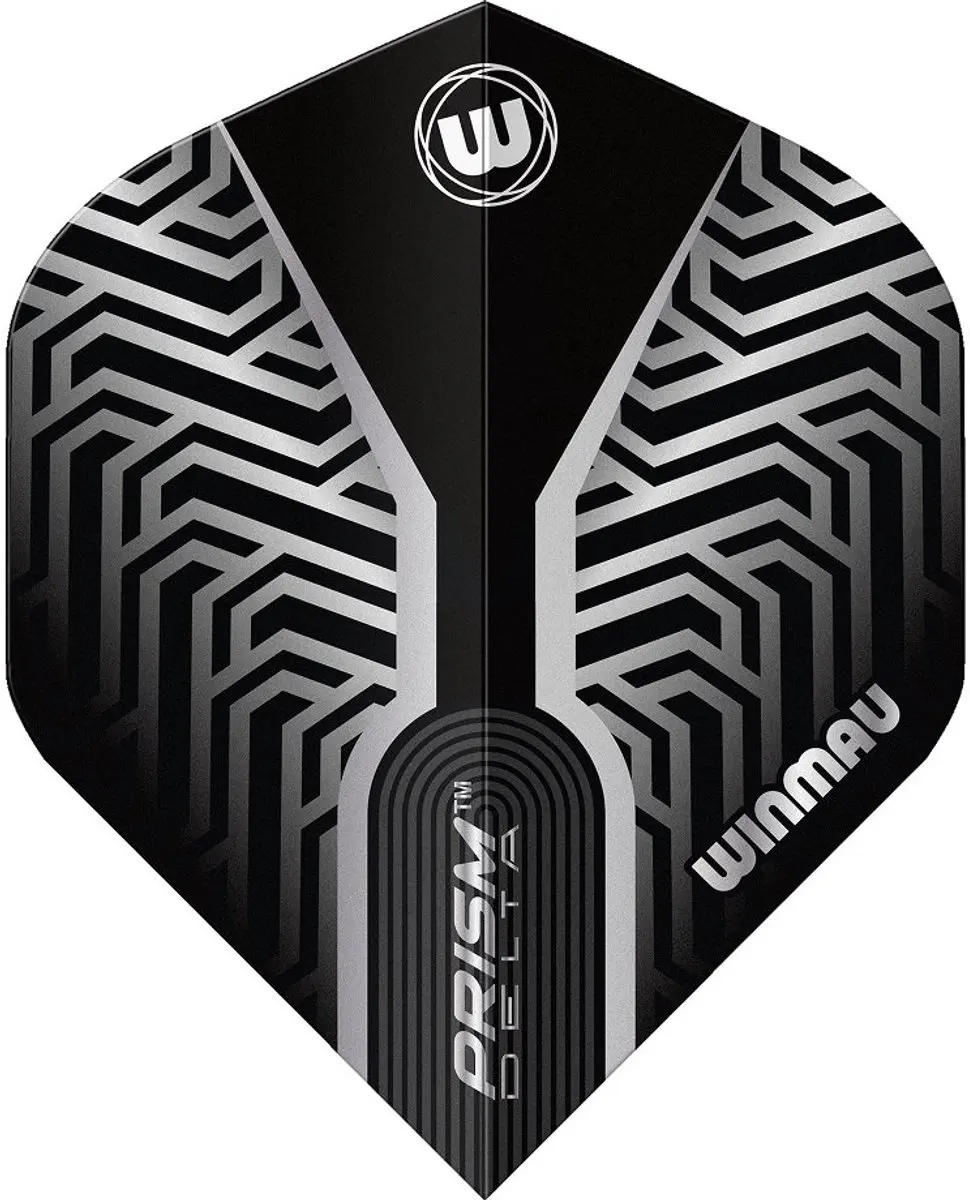 Winmau Prism Delta Silver Dart Flights - 3 Stuks - Blauw/Zwart