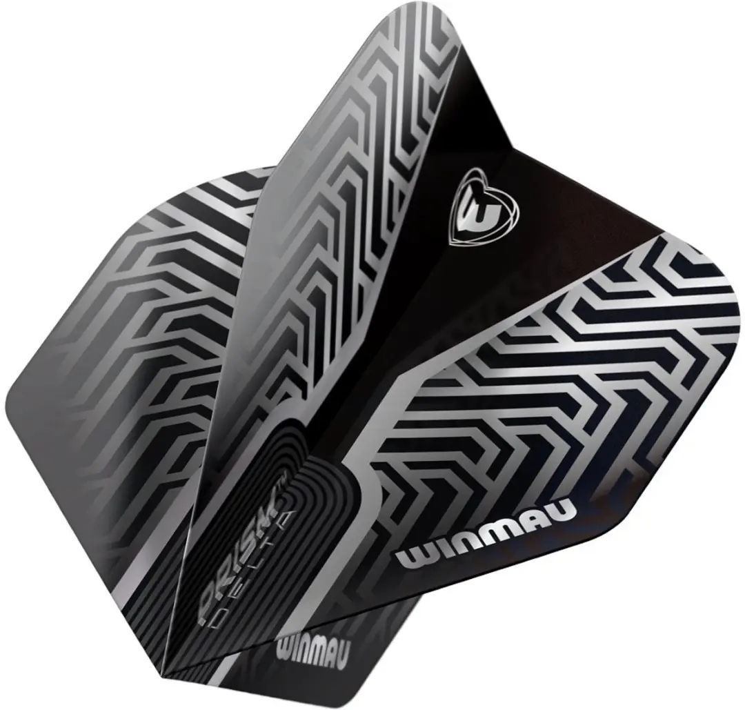 Winmau Prism Delta Silver Dart Flights - 3 Stuks - Blauw/Zwart